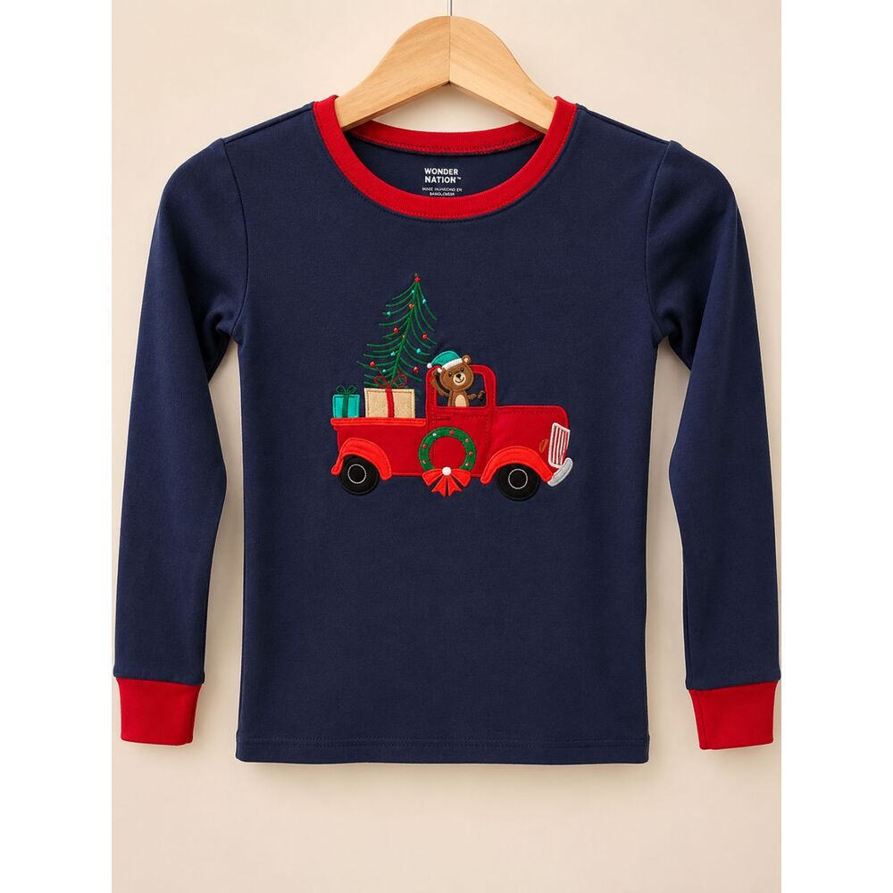 Gymboree Christmas Pajama Set Kids Size 14 Worn Once 2-Piece Vintage Truck
